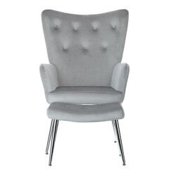 Relaxační křeslo s podnožkou Silver Luxury