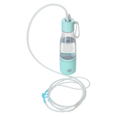 Láhev na výrobu vodíkové vody, tyrkysová