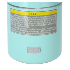 Láhev na výrobu vodíkové vody, tyrkysová