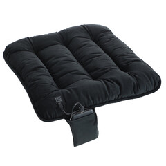 Přenosný vyhřívaný polštář k sezení, černý