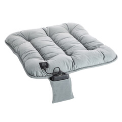 Přenosný vyhřívaný polštář k sezení, šedý