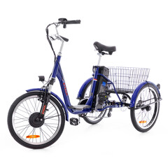 Tříkolové elektrické kolo Tornádo ZTECH, modré
