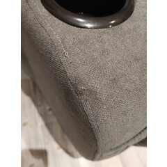 Relaxační polohovací křeslo, antracitová látka (Používaný kus)