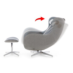 Elektrické masážní křeslo Safír Relax, antracitové