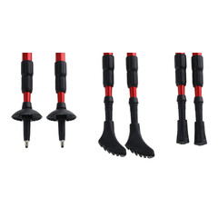 Trekingové hole, červené