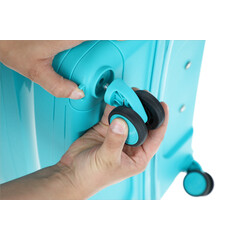 Cestovní kufr, tyrkysový