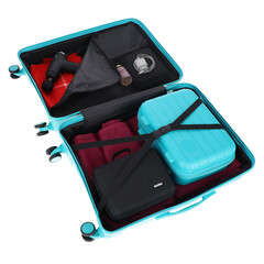 Cestovní kufr, tyrkysový