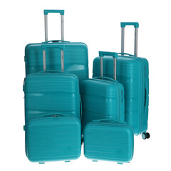 Cestovní kufr, tyrkysový