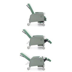 Kardiacké kreslo, zelené
