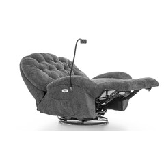 Stylové relaxační polohovací křeslo TRENDY, antracitové