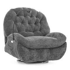 Stylové relaxační polohovací křeslo TRENDY, antracitové