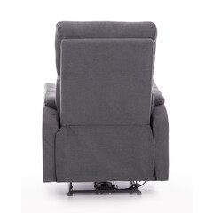Relaxační polohovací křeslo COMFORT s funkcí masáže a výhřevu, antracitová látka