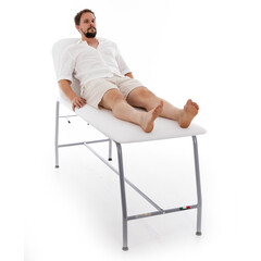 Vyšetřovací lůžko, bílé
