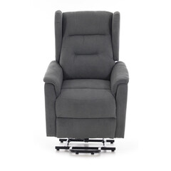 Masážní polohovací křeslo s vyklápěním COMFORT+, antracitová látka