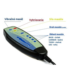 Masážní polohovací křeslo s vyklápěním COMFORT+, antracitová látka