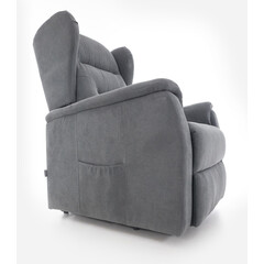 Masážní polohovací křeslo s vyklápěním COMFORT+, antracitová látka