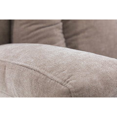 Relaxační polohovací křeslo, tmavoběžová látka