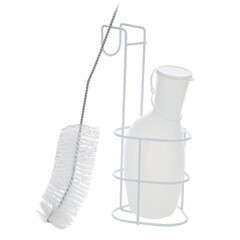 Láhev na moč s držákem a kartáčem