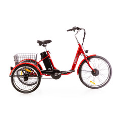 Tříkolové elektrické kolo Tornádo ZTECH, červené