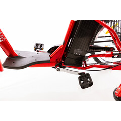 Tříkolové elektrické kolo Tornádo ZTECH, červené