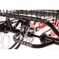 Tříkolové elektrické kolo Tornádo ZTECH, červené