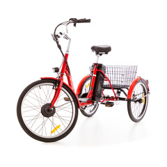 Tříkolové elektrické kolo Tornádo ZTECH, červené