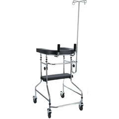 Pojízdné chodítko s opěrnou plochou a sedadlem UNIZDRAV