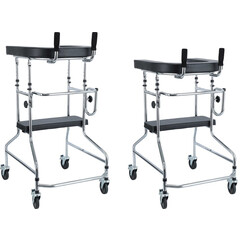 Pojízdné chodítko s opěrnou plochou a sedadlem UNIZDRAV