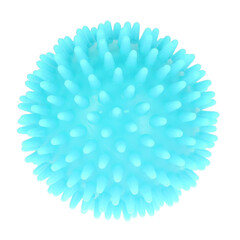 Masážní míček – ježek, modrý 6 cm