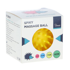 Masážní ježek, žlutý 7 cm