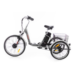 Tříkolové elektrické kolo Tornádo ZTECH, stříbrné