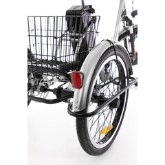 Tříkolové elektrické kolo Tornádo ZTECH, stříbrné