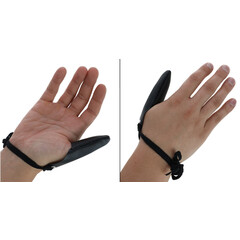 Kožený ochranný návlek na prst