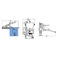 Fixní bazénový zvedák Nart 100