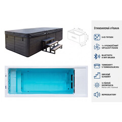 Plavecký bazén s protiproudem AquaFlow Pro SUNRANS SR860A