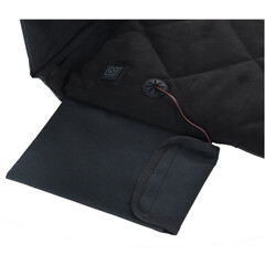 Přenosná vyhřívací podložka s opěradlem