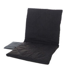 Přenosná vyhřívací podložka s opěradlem