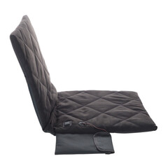 Přenosná vyhřívací podložka s opěradlem