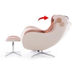 Elektrické masážní křeslo Safír Relax, cihlové (Používaný kus)