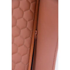 Elektrické masážní křeslo Safír Relax, cihlové (Používaný kus)