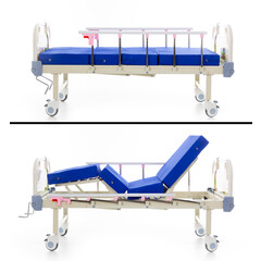 Dětská mechanická polohovací postel s matrací UNIZDRAV