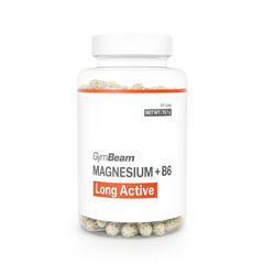 Magnesium + B6 Long Active GymBeam, 90 kapslí