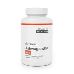 Ashwagandha Pro GymBeam, 120 kapslí