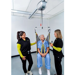 Stropní zvedák model M s kolejnicovým systémem