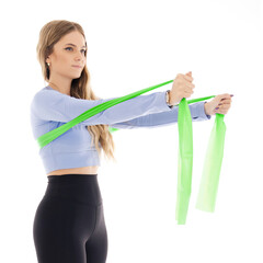 Posilovací guma na cvičení, odpor 5 – 8 kg