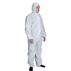 Jednorázový ochranný overal s kapucí