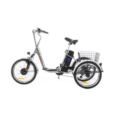Tříkolové elektrické kolo Tornádo ZTECH, stříbrné