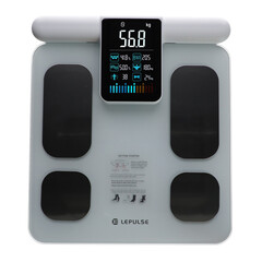 Profesionální SMART váha s funkcí analýzy těla a LED displejem na rukověti + mobilní aplikace a Bluetooth (Používaný kus)