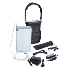 Přenosný kyslíkový koncentrátor Venus 6 s externí baterií a nosní kanylou (Používaný kus)