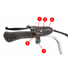 Tříkolové elektrické kolo Tornádo ZTECH, červené (Používaný kus)